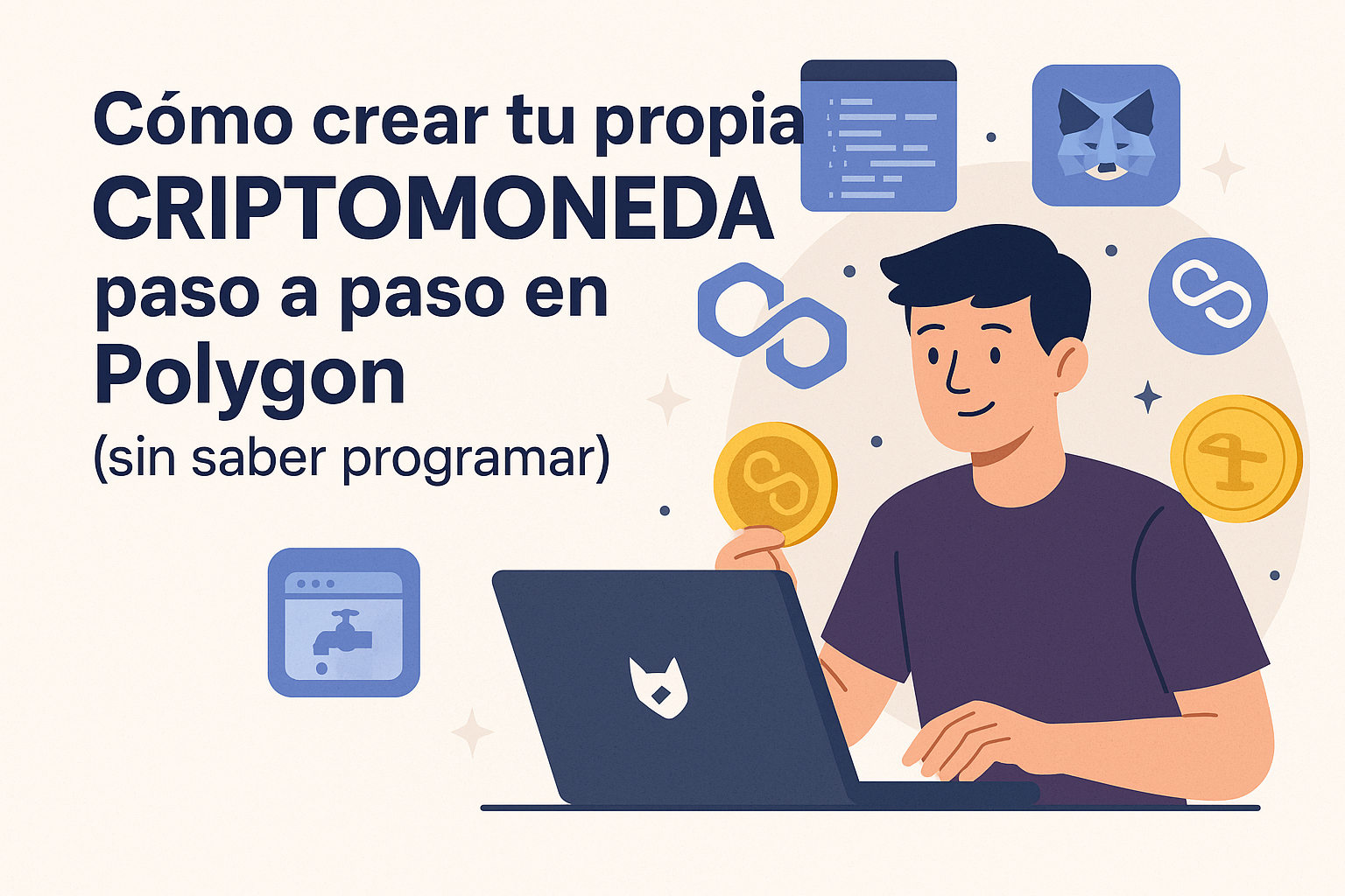 Cómo crear tu propia criptomoneda paso a paso en Polygon (sin saber programar)