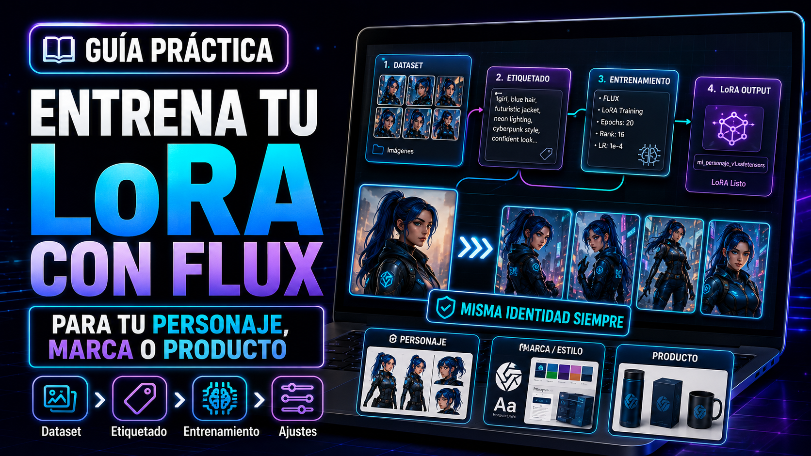 Cómo entrenar tu propio LoRA con Flux en ComfyUI