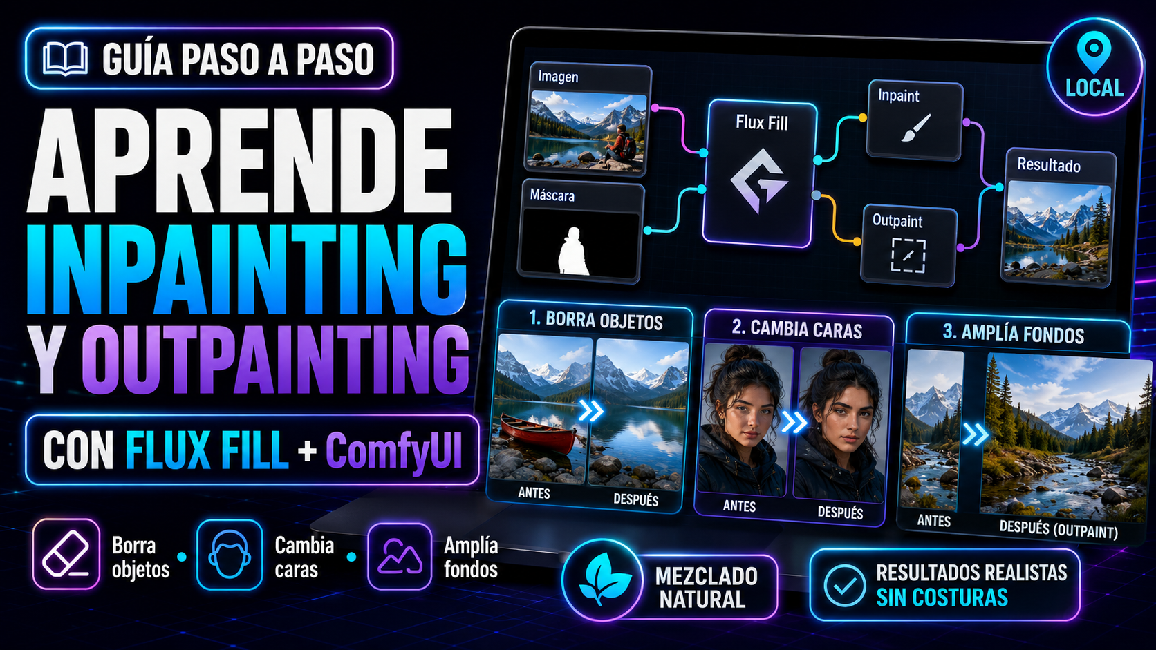 Inpainting con Flux Fill en ComfyUI: edita imágenes como un pro