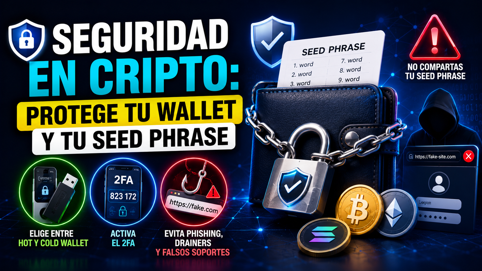 Seguridad en cripto: protege tu wallet y tu seed phrase